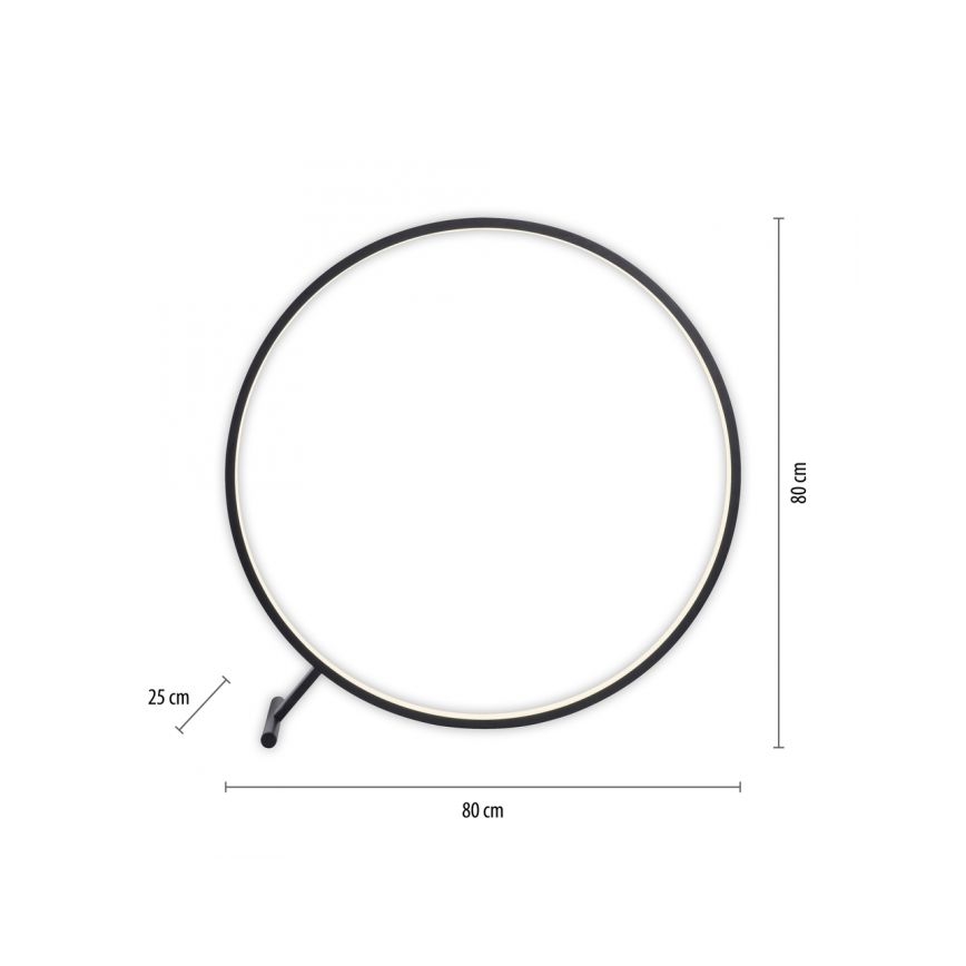 Paul Neuhaus 319-18 - LED Торшер з регулюванням яскравості HULA LED/21,5W/230V 2700-5000K + пульт дистанційного керування