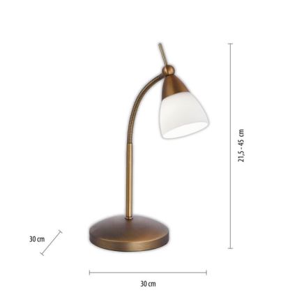 Paul Neuhaus 4001-11 - Сенсорна настільна LED лампа з регулюванням яскравості PINO 1xG9/3W/230V мідь