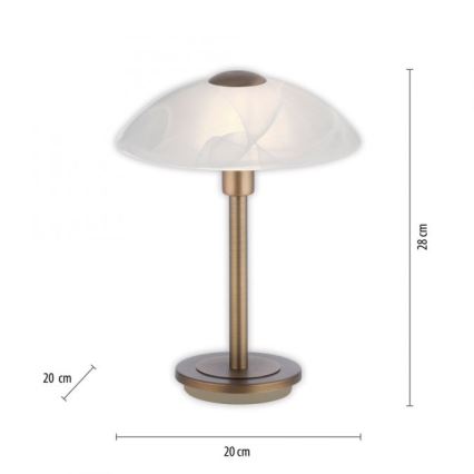 Paul Neuhaus 4026-11 - Сенсорна настільна LED лампа з регулюванням яскравості ENOVA 1xG9/2,6W/230V