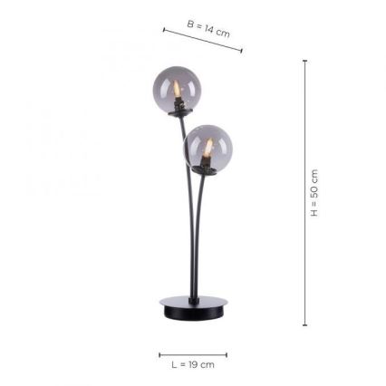 Paul Neuhaus 4040-18 - Настільна LED лампа WIDOW 2xG9/3W/230V