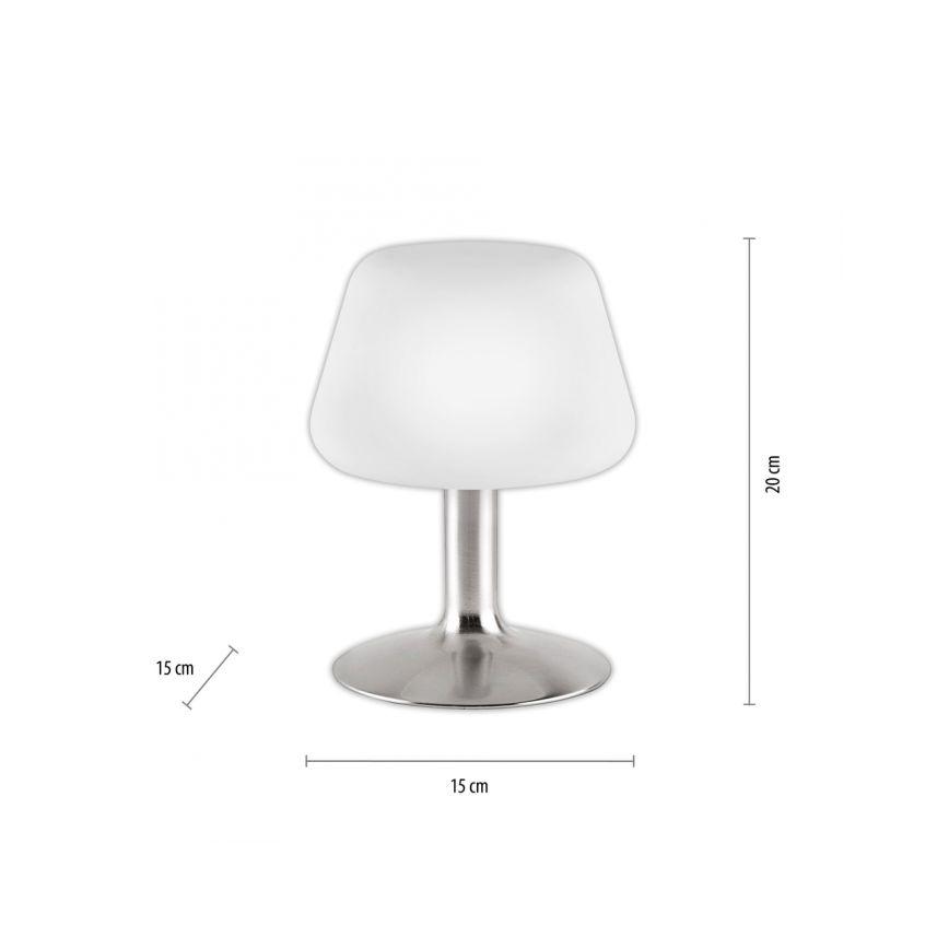Paul Neuhaus 4078-55 - Сенсорна настільна LED лампа з регулюванням яскравості TILL 1xG9/3W/230V матовий хром
