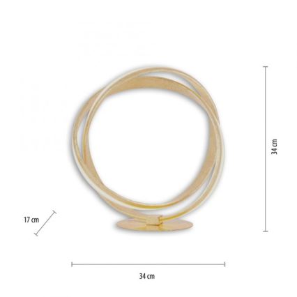 Paul Neuhaus 4531-12 - Настільна LED лампа з регулюванням яскравості MELINDA LED/18W/230V золотий
