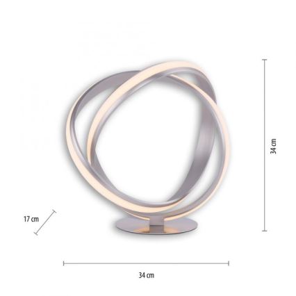 Paul Neuhaus 4531-55 - Настільна LED лампа з регулюванням яскравості MELINDA LED/18W/230V матовий хром