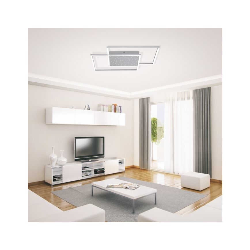 Paul Neuhaus 6024-55 - Пристельова LED люстра з регулюванням яскравості YUKI LED/49W/230V + дистанційне керування