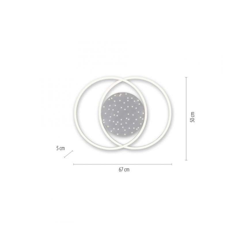 Paul Neuhaus 6025-55 - Стельовий LED світильник з регулюванням яскравості YUKI LED/48W/230V + дистанційне керування