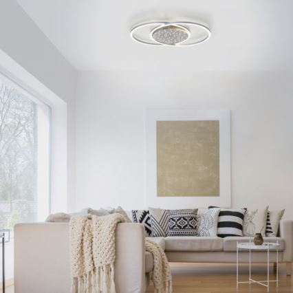 Paul Neuhaus 6025-55 - Светодиодный потолочный светильник с регулированием яркости YUKI LED/48W/230V + дистанционное управление