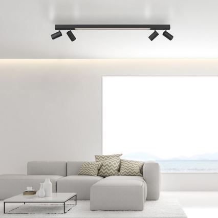 Paul Neuhaus 6121-13 - Точковий LED світильник з регулюванням яскравості PURE 4xLED/4W/230V + LED/9W 2700-5000K + пульт дистанційного керування