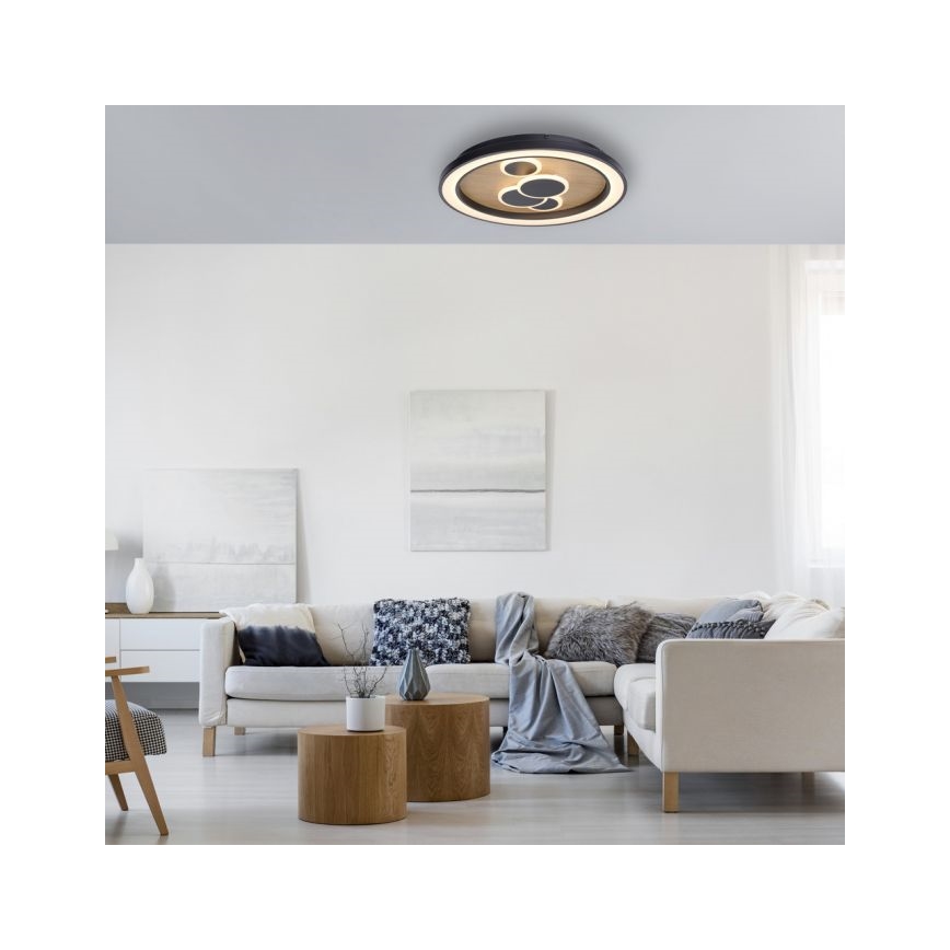 Paul Neuhaus 6284-79 - Стельовий LED світильник ELIZA LED/55,5W/230V діаметр 60 см дуб