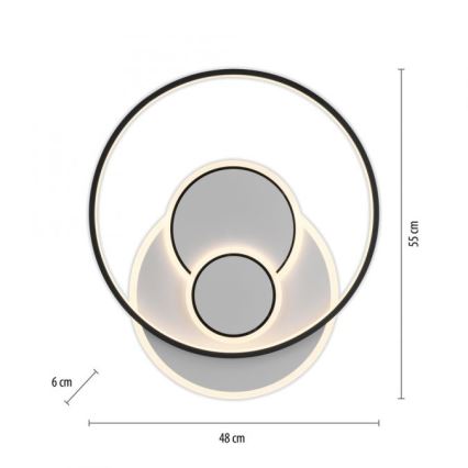Paul Neuhaus 6392-16 - Светодиодный потолочный светильник MAILAK LED/27W/230V