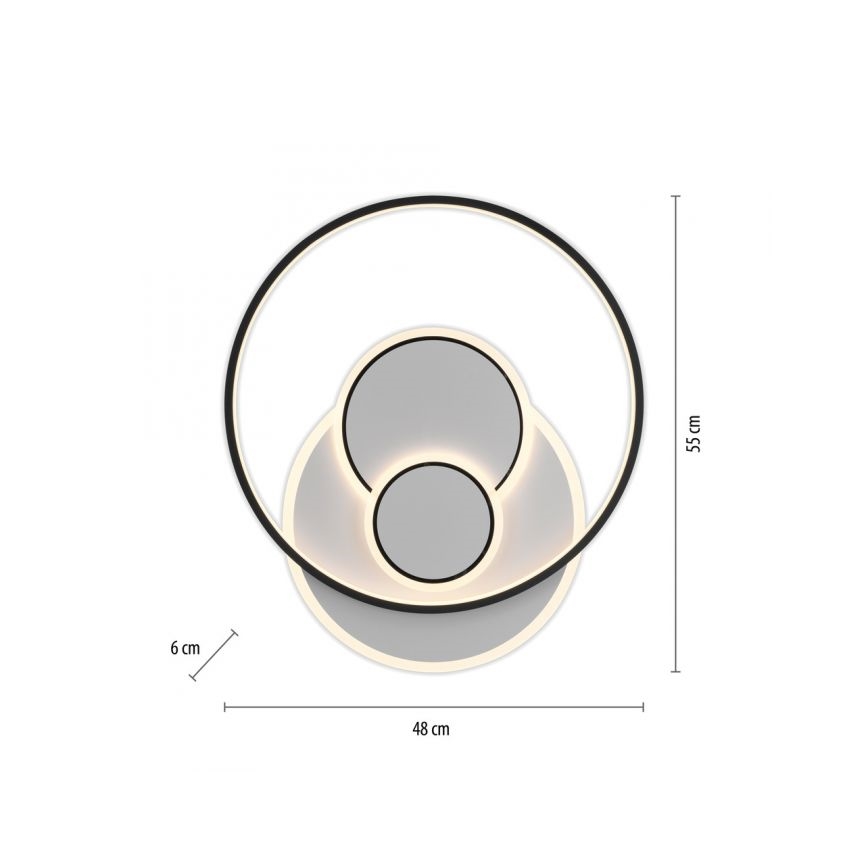 Paul Neuhaus 6392-16 - Светодиодный потолочный светильник MAILAK LED/27W/230V