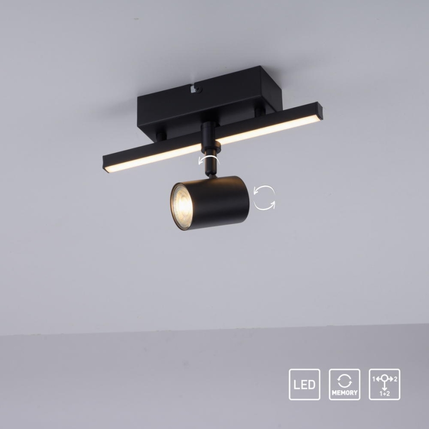 Paul Neuhaus 6523-18 - Точковий LED світильник BARIK 1xGU10/4,5W/230V + LED/3W