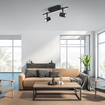 Paul Neuhaus 6524-18 - Светодиодный точечный светильник BARIK 2xGU10/4,5W/230V + LED/5W