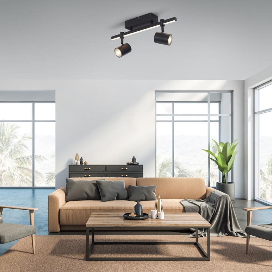 Paul Neuhaus 6524-18 - Светодиодный точечный светильник BARIK 2xGU10/4,5W/230V + LED/5W