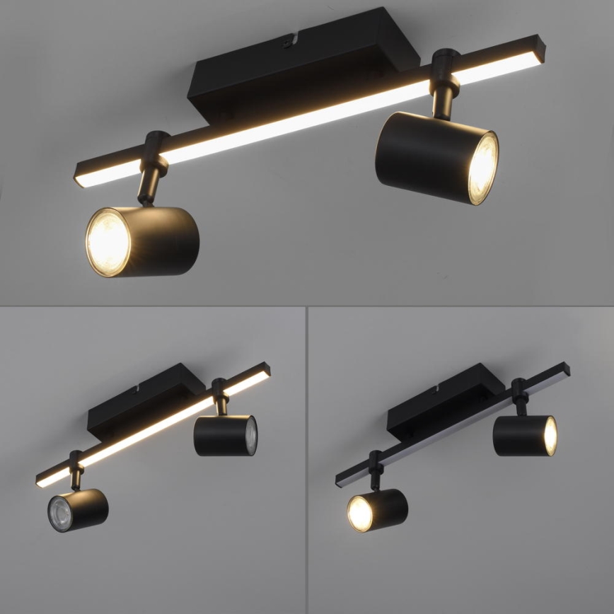 Paul Neuhaus 6524-18 - Светодиодный точечный светильник BARIK 2xGU10/4,5W/230V + LED/5W
