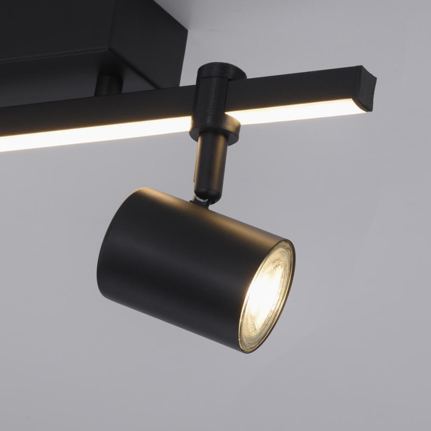 Paul Neuhaus 6524-18 - Светодиодный точечный светильник BARIK 2xGU10/4,5W/230V + LED/5W