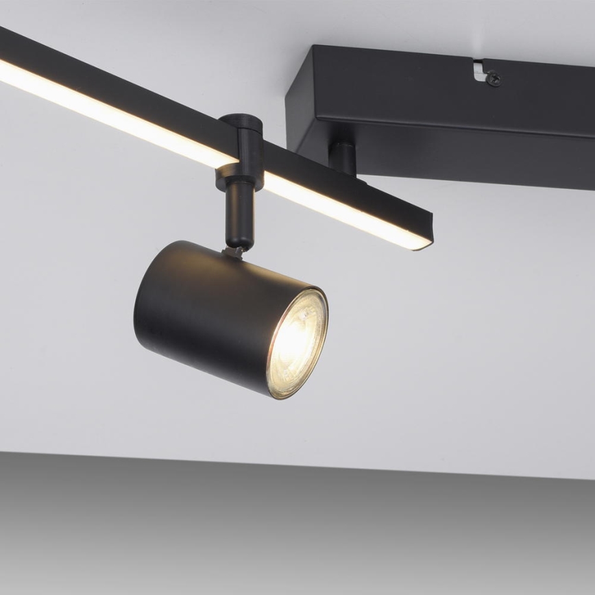 Paul Neuhaus 6525-18 - Светодиодный точечный светильник BARIK 4xGU10/4,5W/230V + LED/10W
