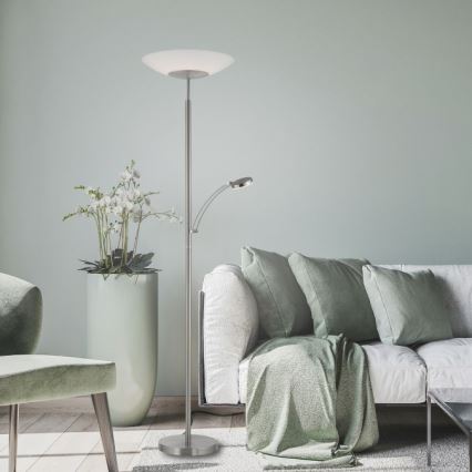 Paul Neuhaus 655-55 - Димований світлодіодний торшер ALFRED LED/28W+LED/4W/230V полірований хром