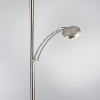 Paul Neuhaus 655-55 - Светодиодный торшер с регулированием яркости ALFRED 1xLED/28W+1xLED/4W/230V блестящий хром