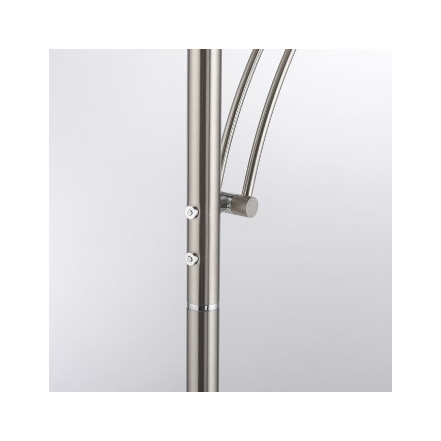 Paul Neuhaus 655-55 - Светодиодный торшер с регулированием яркости ALFRED 1xLED/28W+1xLED/4W/230V блестящий хром