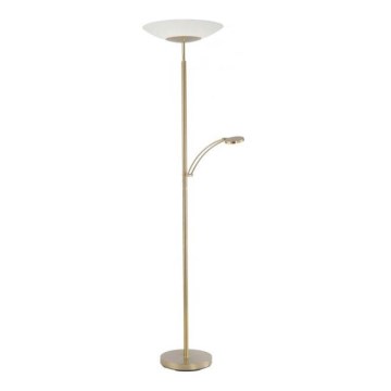 Paul Neuhaus - 655-60 - LED Димерний торшер ALFRED 1xLED/28W/230V+1xLED/4W/230V латунь