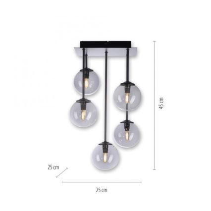 Paul Neuhaus 6719-18 - LED Люстра на штанзі WIDOW 5xG9/3W/230V