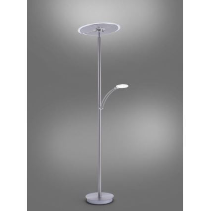 Paul Neuhaus 673-55 - LED Торшер з регулюванням яскравості ARTUR 2xLED/21W/230V+1xLED/6W глянцевий хром