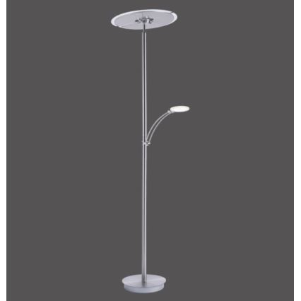 Paul Neuhaus 673-55 - LED Торшер з регулюванням яскравості ARTUR 2xLED/21W/230V+1xLED/6W глянцевий хром