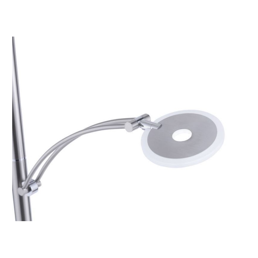 Paul Neuhaus 673-55 - LED Торшер з регулюванням яскравості ARTUR 2xLED/21W/230V+1xLED/6W глянцевий хром