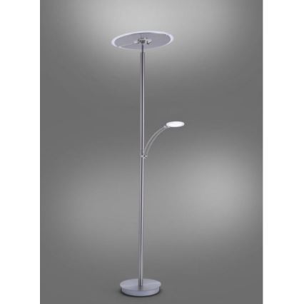 Paul Neuhaus 673-55 - LED Торшер з регулюванням яскравості ARTUR 2xLED/21W/230V+1xLED/6W глянцевий хром
