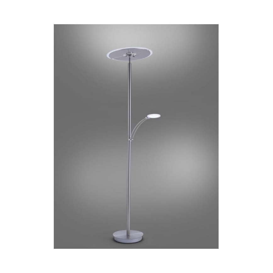 Paul Neuhaus 673-55 - LED Торшер з регулюванням яскравості ARTUR 2xLED/21W/230V+1xLED/6W глянцевий хром