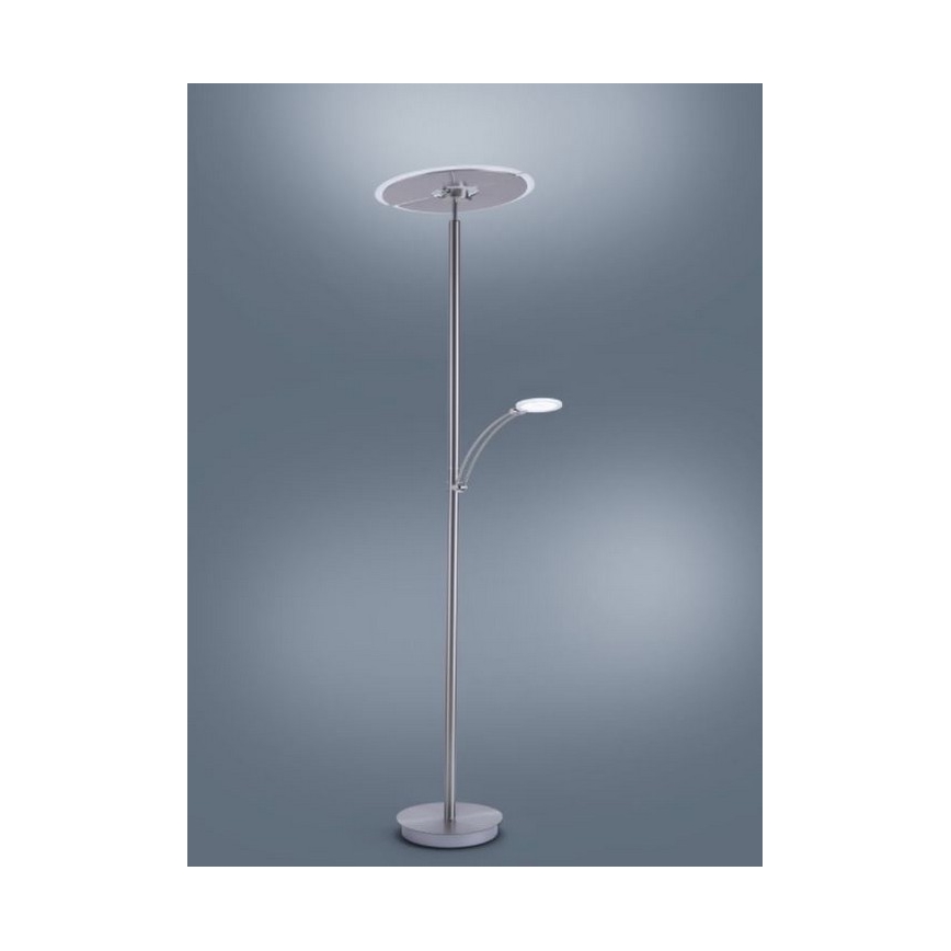 Paul Neuhaus 673-55 - LED Торшер з регулюванням яскравості ARTUR 2xLED/21W/230V+1xLED/6W глянцевий хром