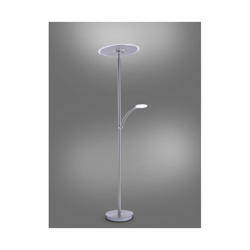 Paul Neuhaus 673-55 - Светодиодный торшер с регулированием яркости ARTUR 2xLED/21W/230V+1xLED/6W блестящий хром