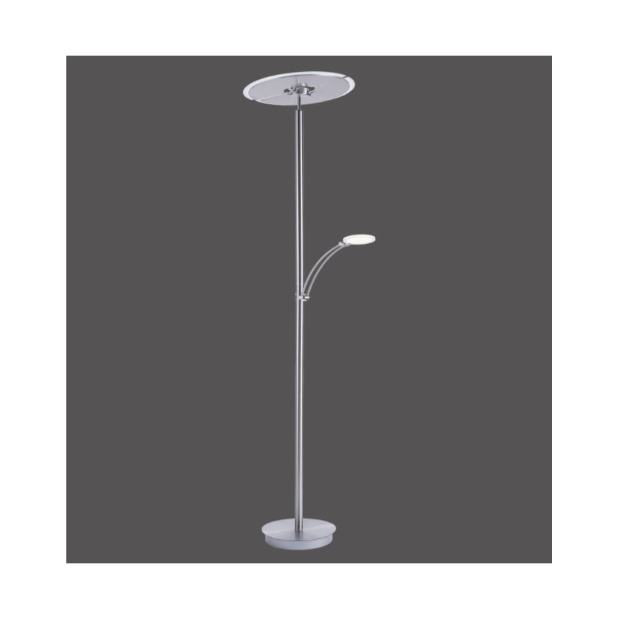 Paul Neuhaus 673-55 - Светодиодный торшер с регулированием яркости ARTUR 2xLED/21W/230V+1xLED/6W блестящий хром
