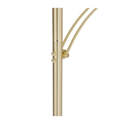 Paul Neuhaus 673-60 - Підлогова світлодіодна лампа ARTUR з регульованою яскравістю, 2xLED/21W/230V+LED/6W, золота