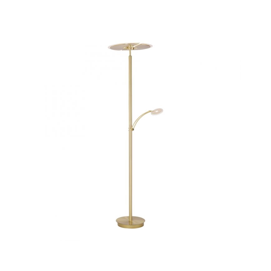 Paul Neuhaus 673-60 - Светодиодный диммируемый торшер ARTUR 2xLED/21W/230V+1xLED/6W золотой