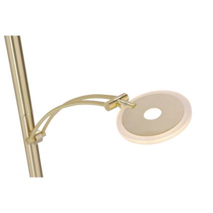Paul Neuhaus 673-60 - Светодиодный диммируемый торшер ARTUR 2xLED/21W/230V+1xLED/6W золотой