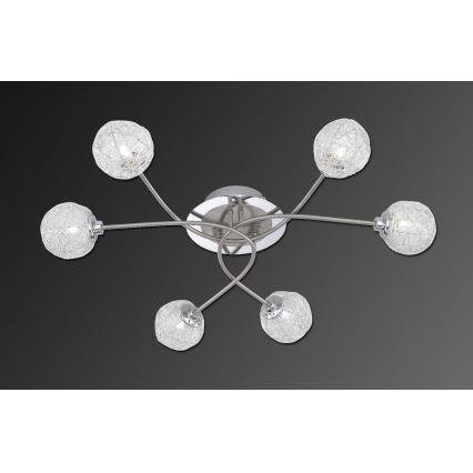 Paul Neuhaus 6796-55 - Пристельова люстра WOMBLE 6xG9/28W/230V