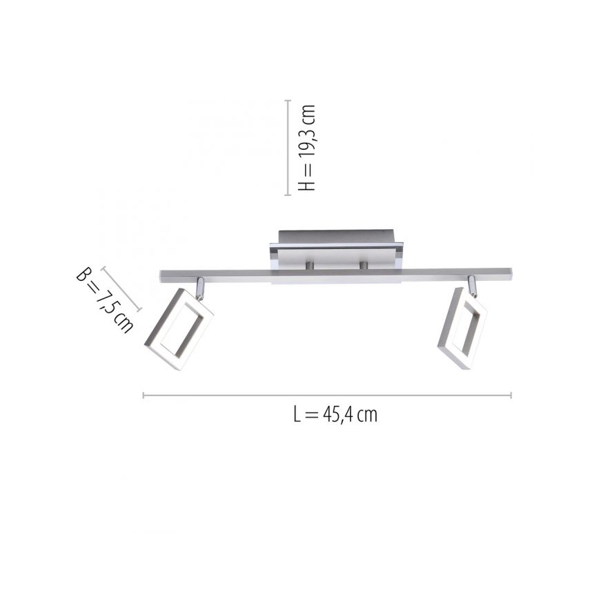 Paul Neuhaus 6958-55 - Точковий LED світильник INIGO 2xLED/4,2W/230V