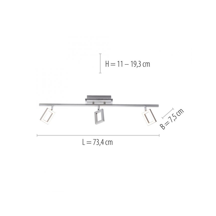 Paul Neuhaus 6959-55 - Светодиодный точечный светильник INIGO 3xLED/4,2W/230V