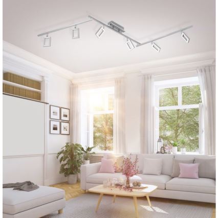 Paul Neuhaus 6965-55 - LED Точковий світильник з регулюванням яскравості INIGO 6xLED/4W/230V