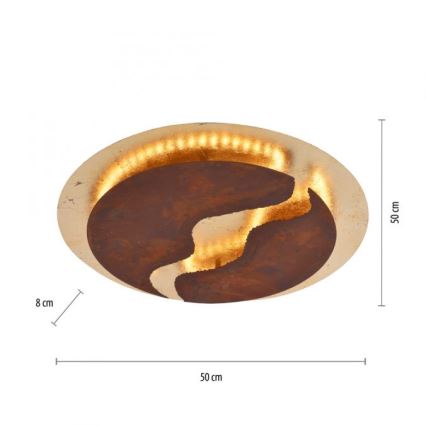Paul Neuhaus 6983-48 - Светодиодный потолочный светильник с регулированием яркости NEVIS LED/42W/230V