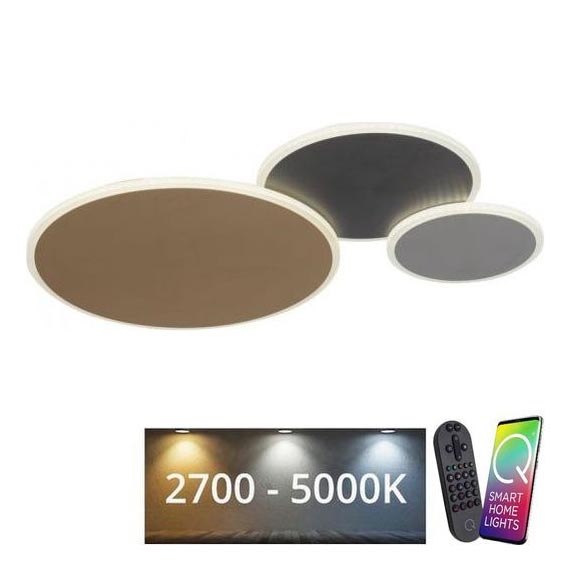 Paul Neuhaus 8007-70 - Светодиодный регулируемый потолочный светильник Q-PIATO LED/35W/230V 2700-5000K с Wi-Fi и дистанционным управлением