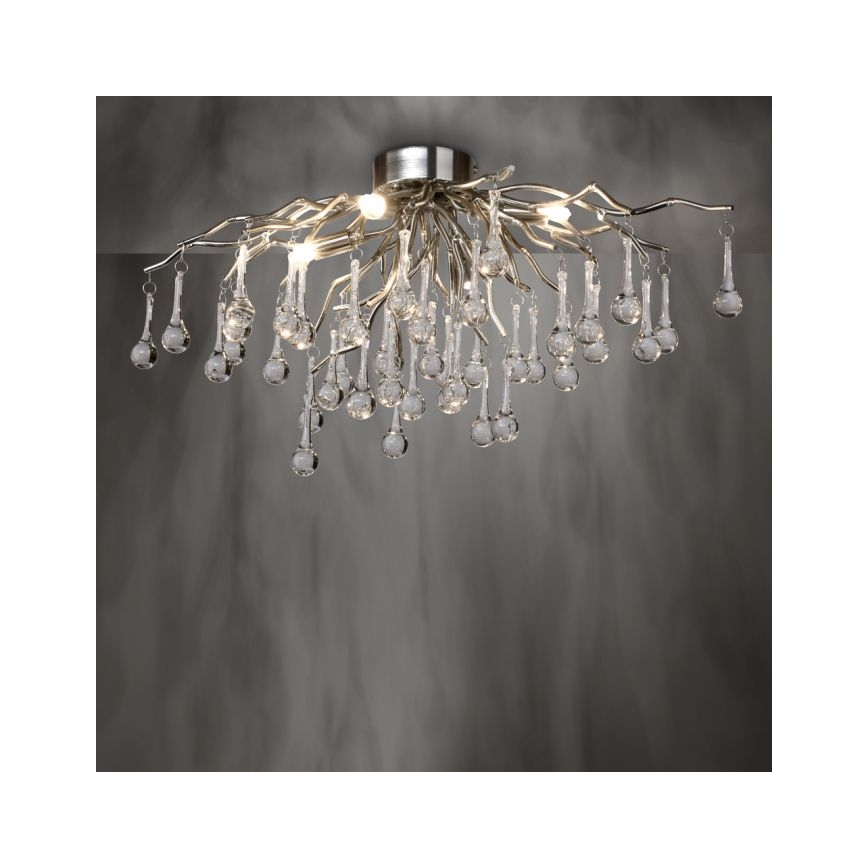 Paul Neuhaus 8090-55 - Припотолочная люстра ICICLE 4xG9/40W/230V 30x60 см блестящий хром