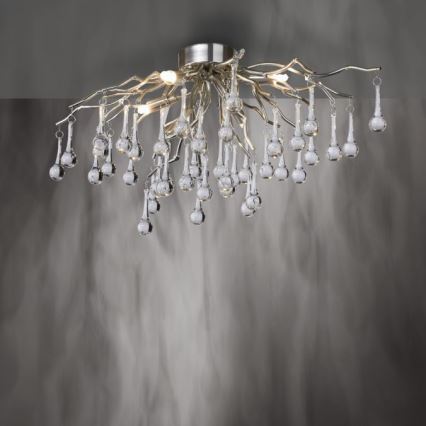 Paul Neuhaus 8090-55 - Припотолочная люстра ICICLE 4xG9/40W/230V 30x60 см блестящий хром