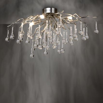 Paul Neuhaus 8090-55 - Пристельова люстра ICICLE 4xG9/40W/230V 30x60 см глянцевий хром