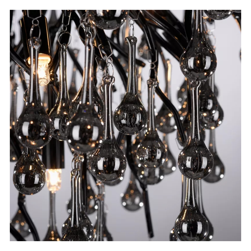 Paul Neuhaus 8091-18 - Накладная люстра ICICLE 9xG9/40W/230V, диаметр 50 см, черная