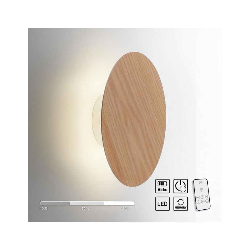 Paul Neuhaus 8153-79 - Настінний LED світильник з регулюванням яскравості PUNTUA LED/1,3W/3,7V 2200 mAh + пульт дистанційного керування