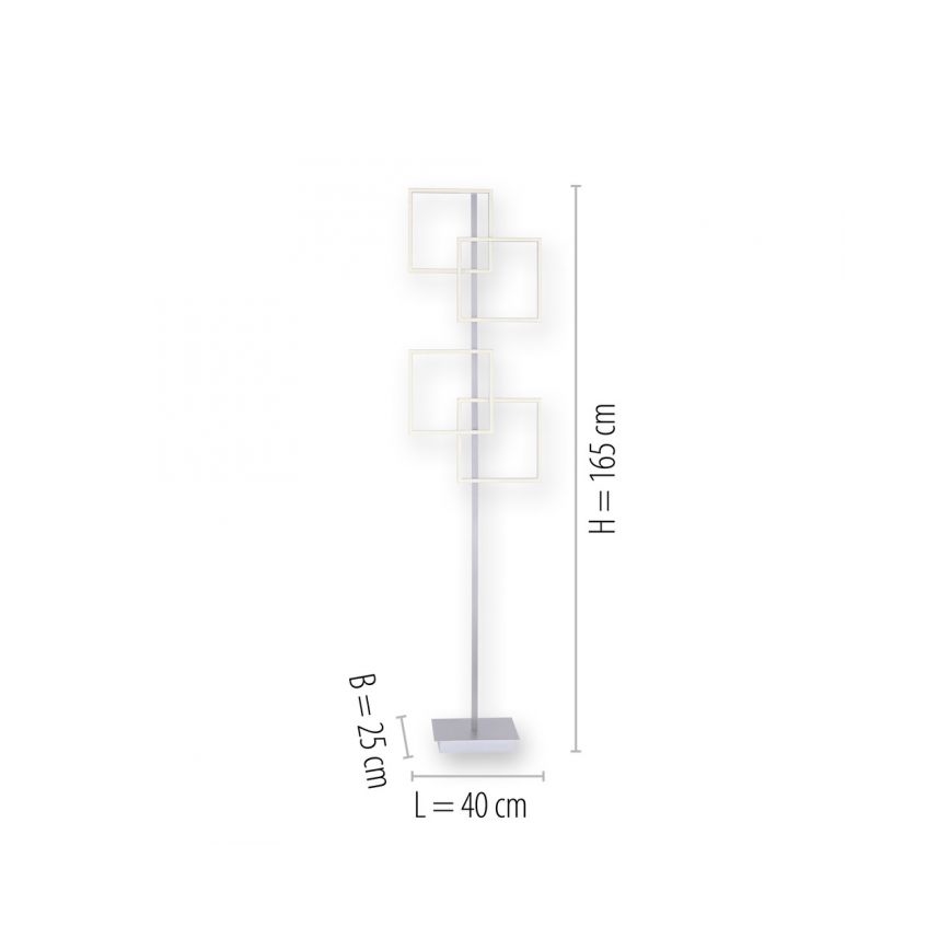 Paul Neuhaus 817-55 - LED Торшер з регулюванням яскравості INIGO 4xLED/8W/230V +ДК