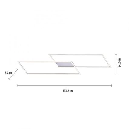 Paul Neuhaus 8194-55 - Светодиодная припотолочная диммируемая люстра INIGO 2xLED/20W/230V