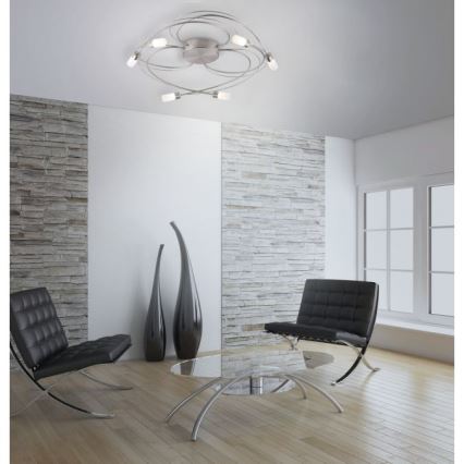 Paul Neuhaus 8250-55 - Пристельова LED люстра з регулюванням яскравості NELIA 6xLED/3W/230V